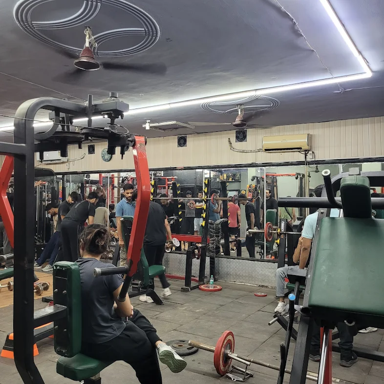 Busy gym session