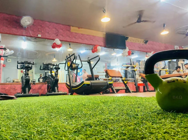 Team Satpal Gym floor — kettlebell and equipment