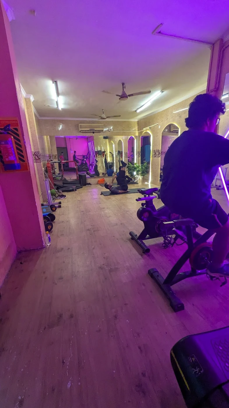 Ladies section with cycling and yoga zone